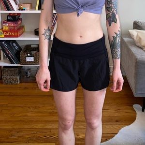 Black Lululemon Running Shorts